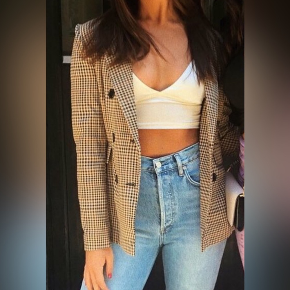 PRINCESS POLLY CHECKERED BLAZER